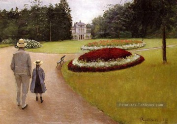 Gustave Caillebotte œuvres - Le parc de la propriété Caillebotte à Yerres Gustave Caillebotte